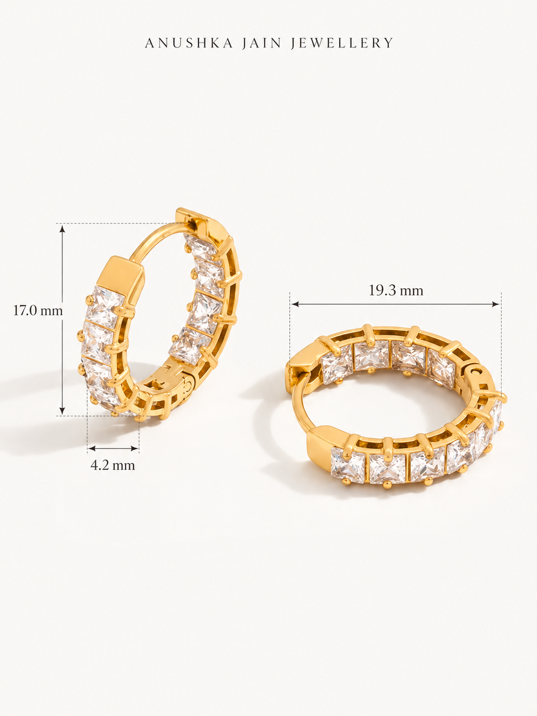 Baguette Eternity Hoop