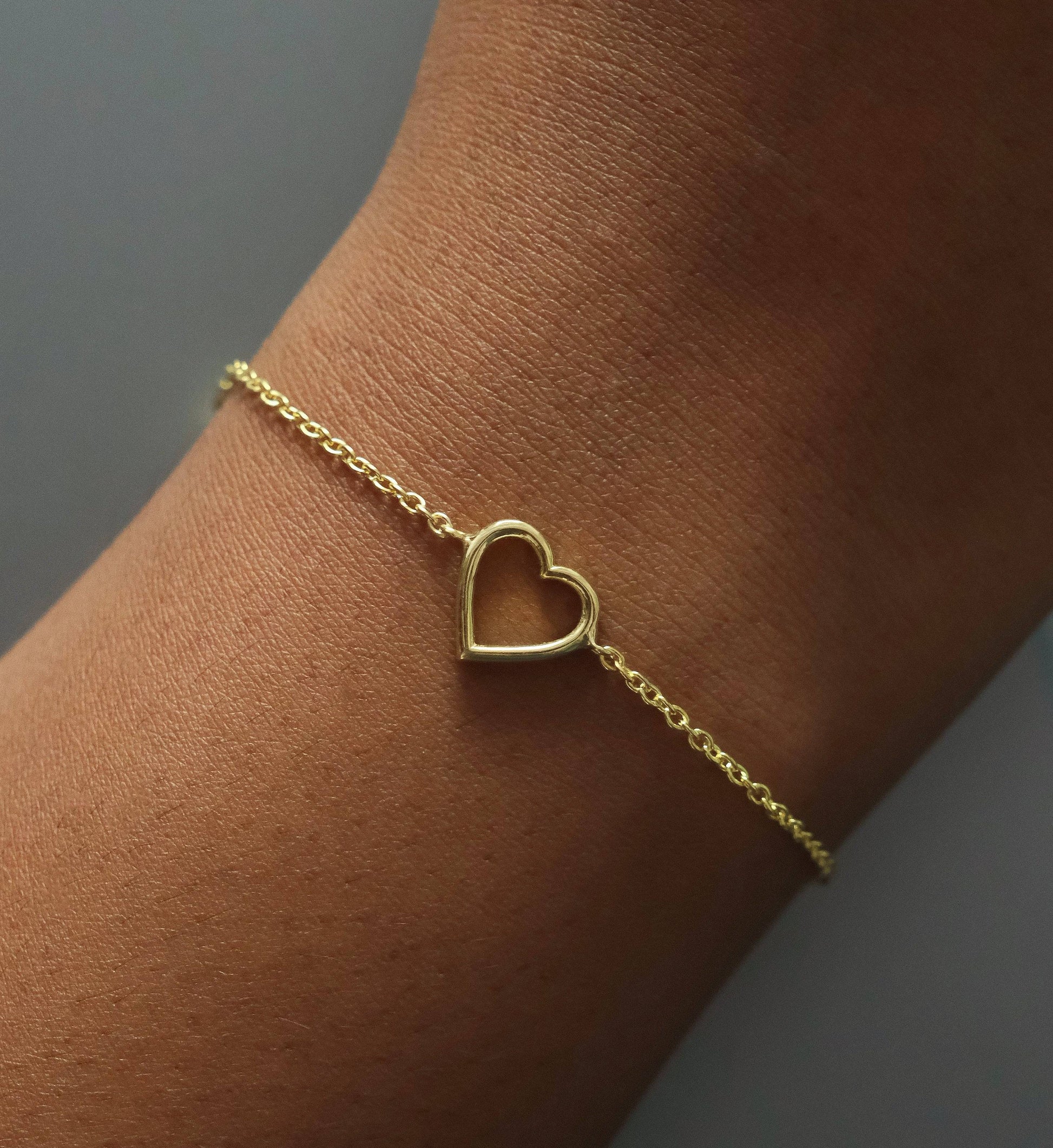 Hollow Heart Bracelet