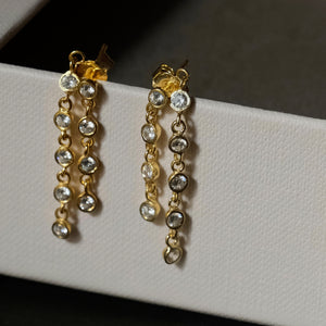 Double Loop Chain Earrings