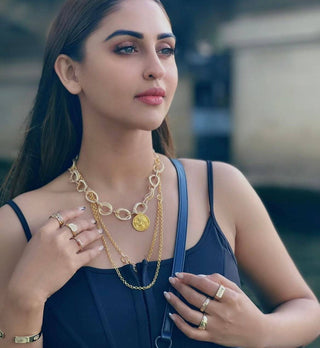 Krystle Dsouza in Heart F*ck Off Ring Sterling Silver / Silver / 9