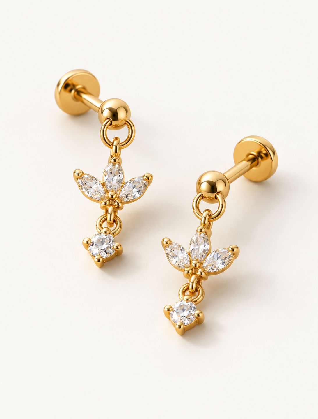 Leafy Drop Studs