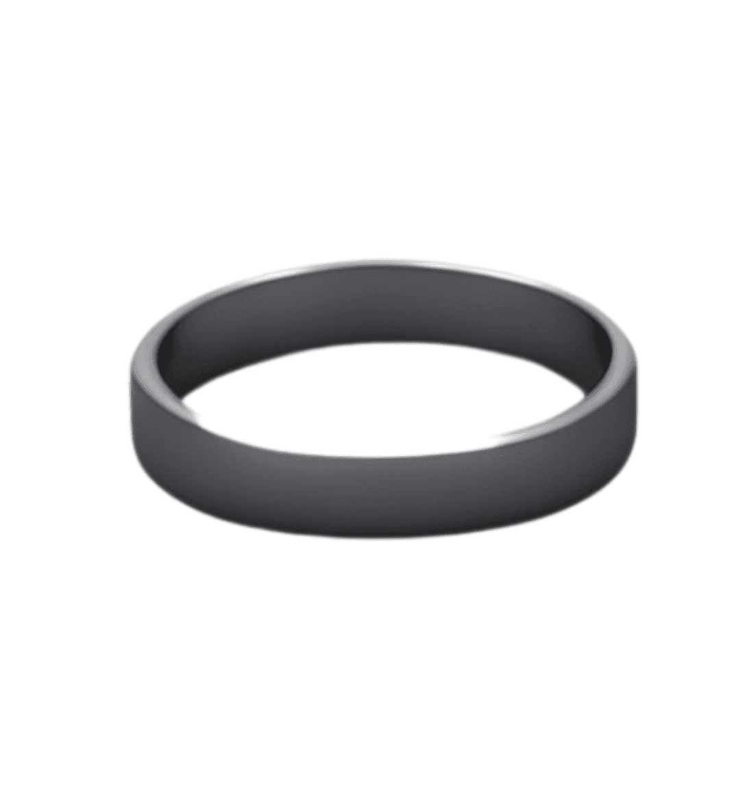 6mm brushed matte ring in sterling silver with smooth texture