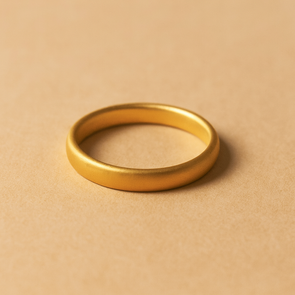 6mm matte ring in 925 sterling silver, bold statement band by Anushka Jain Jewellery