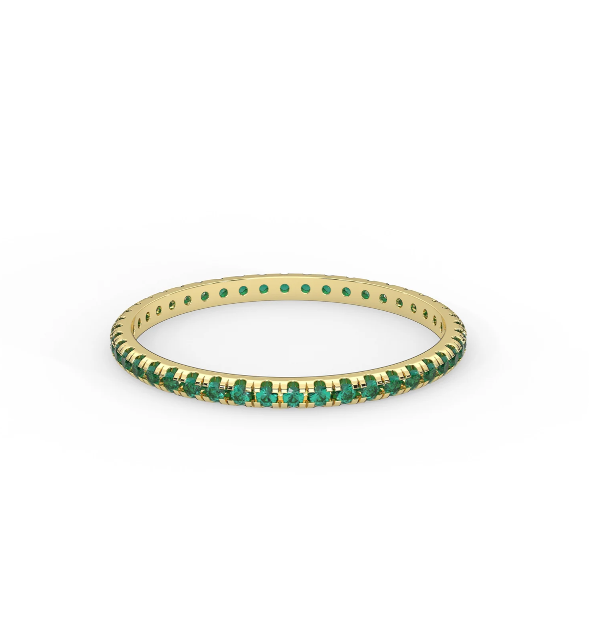 Emerald full Eternity Band