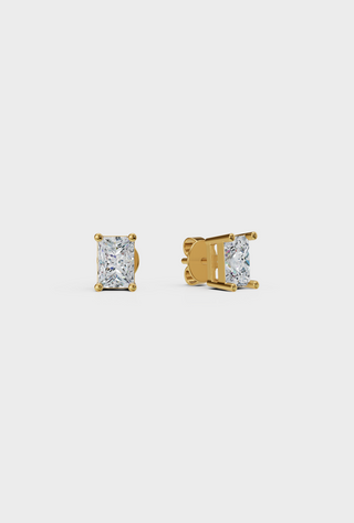 Rectangle Diamond Studs