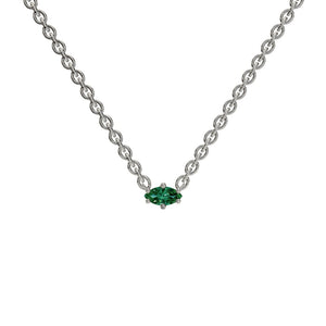 Marquise Emerald Necklace