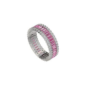 Rose Quartz Eternity Ring