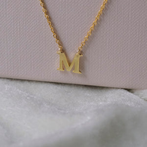 Uppercase Initial Necklace