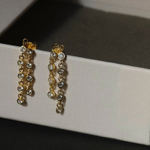 Double Loop Chain Earrings