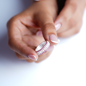 White Radiance Eternity Ring