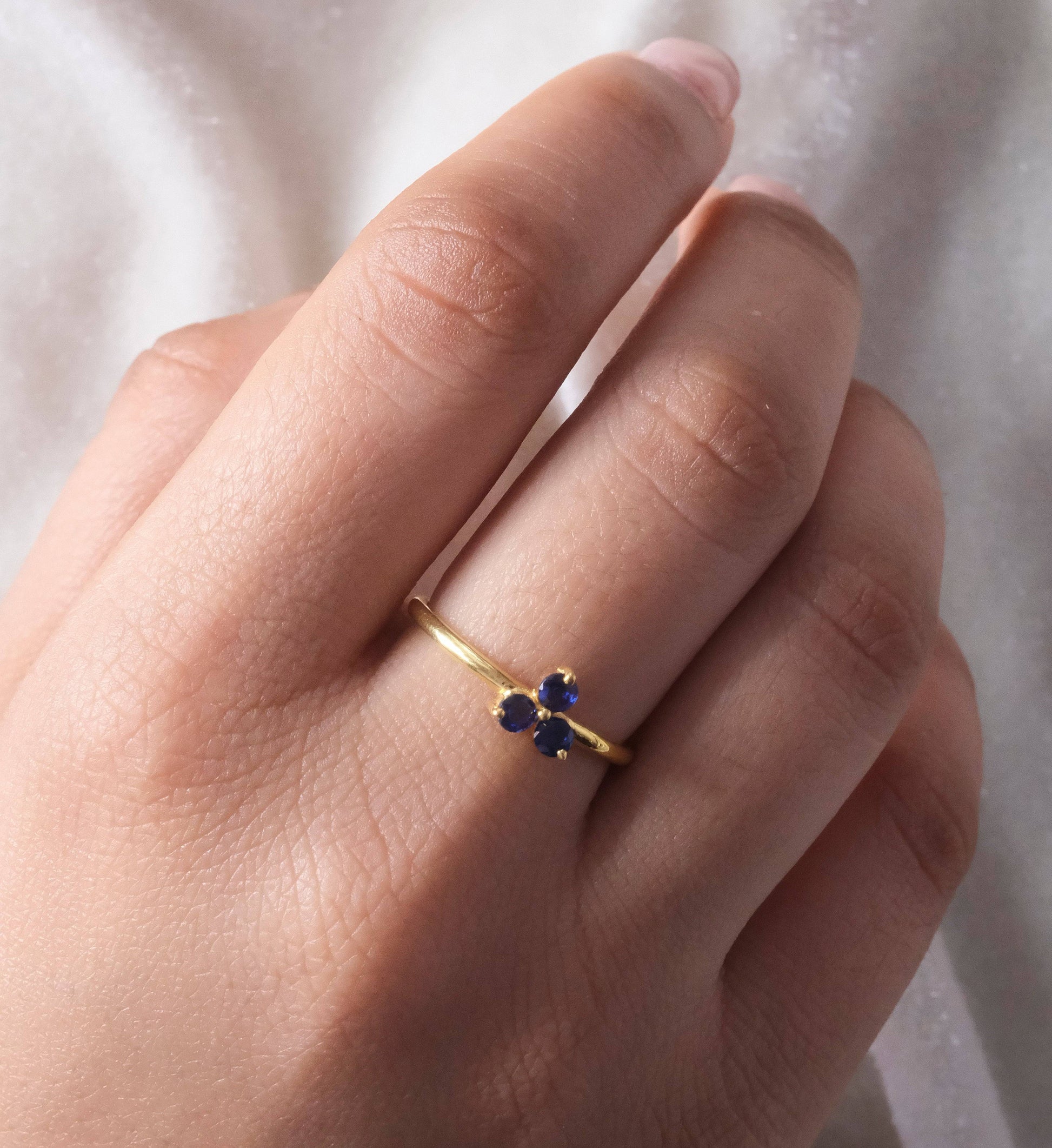 Sapphire Trio Ring