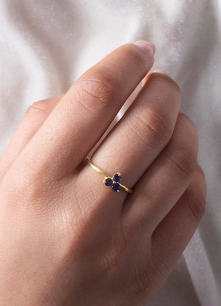 Sapphire Trio Ring