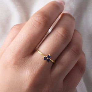 Sapphire Trio Ring