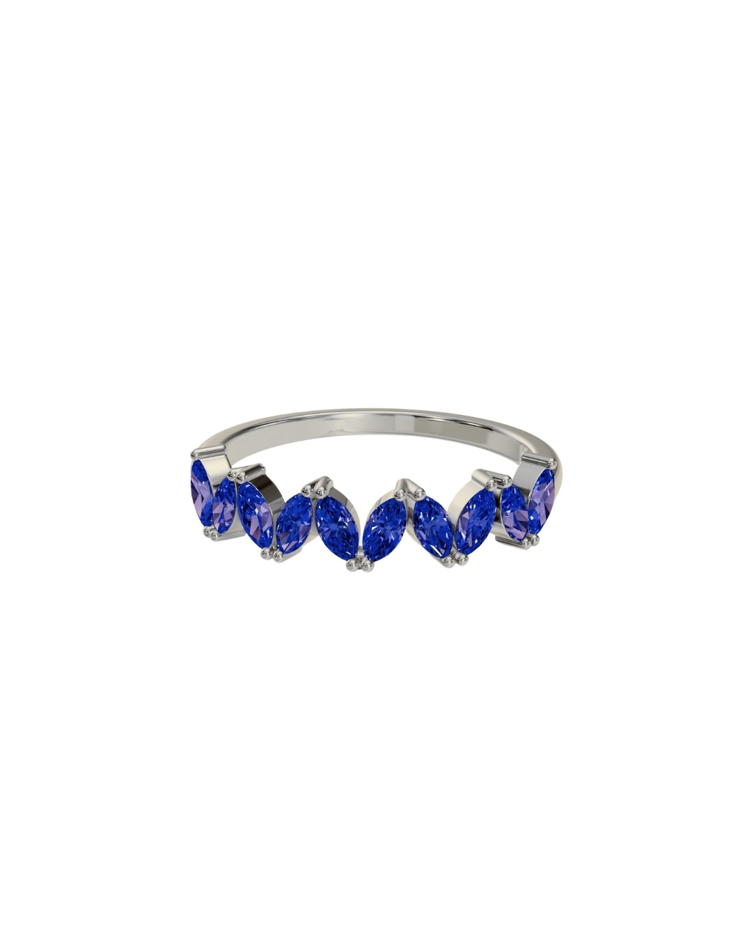 Sapphire Marquise Band