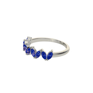 Sapphire Marquise Band