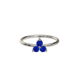 Sapphire Trio Ring