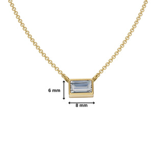 Rectangular Diamond Necklace