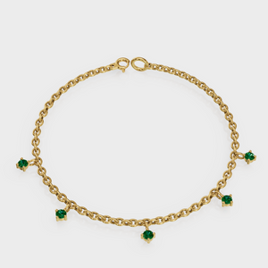 Emerald Drop Bracelet