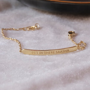 Engrave Bar Bracelet