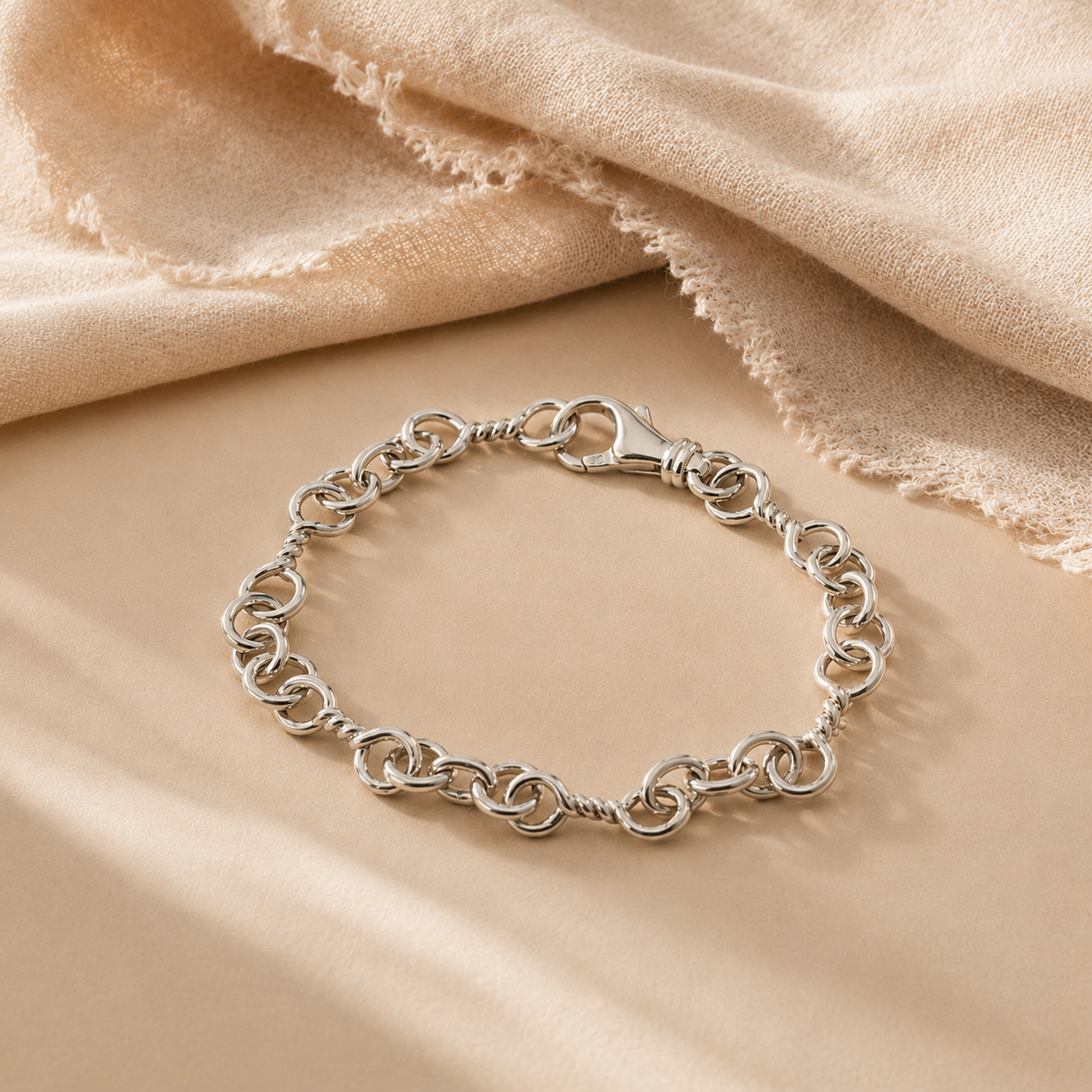 Ridge Bangle Bracelet