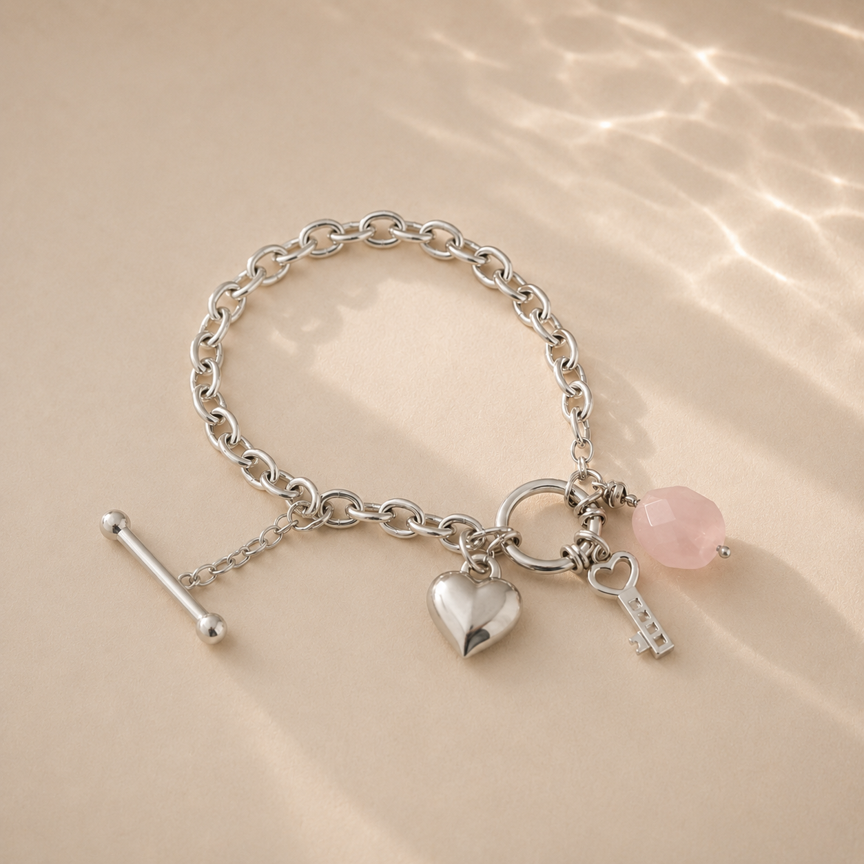 Rose Quartz Cuff