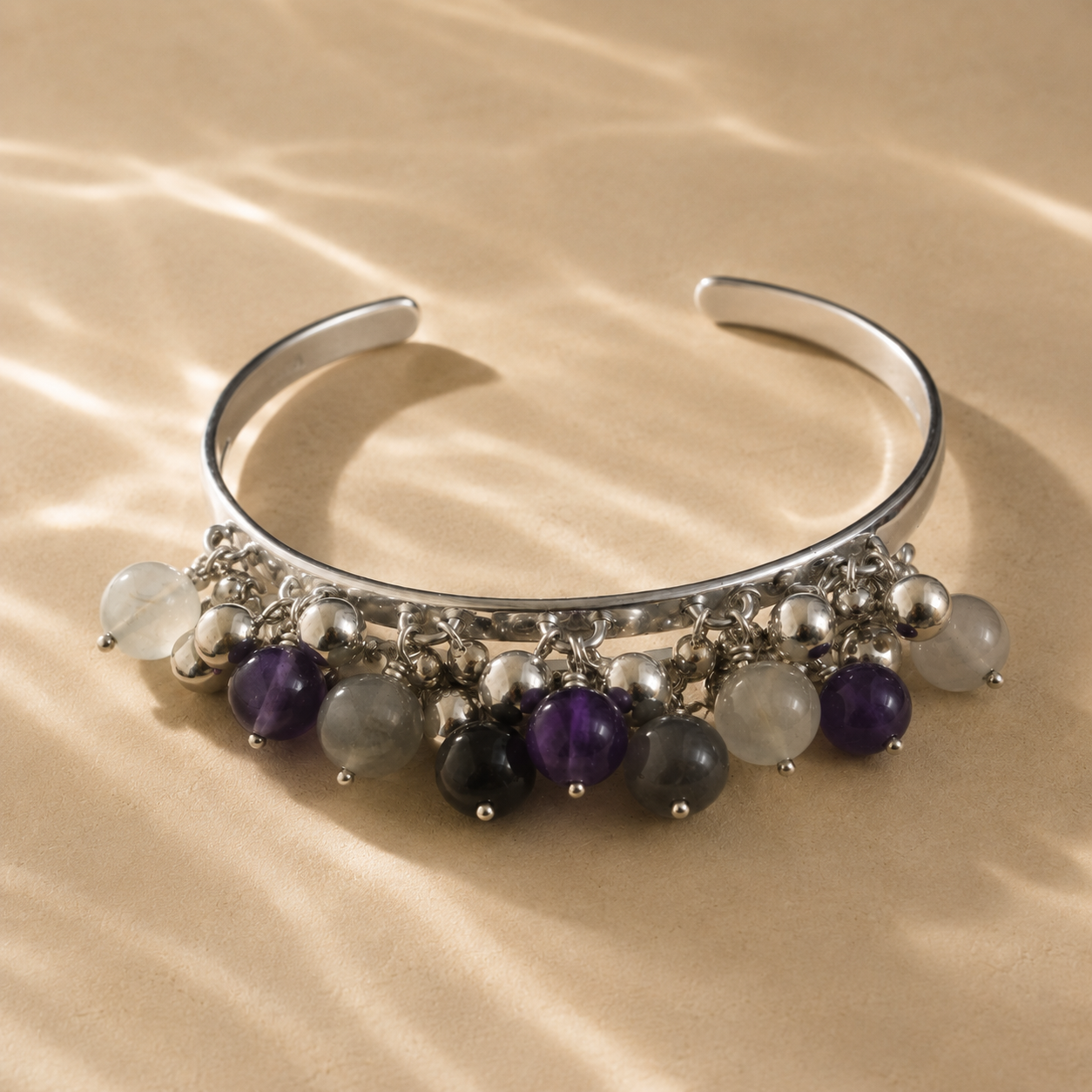 Amethyst Moon Bangle