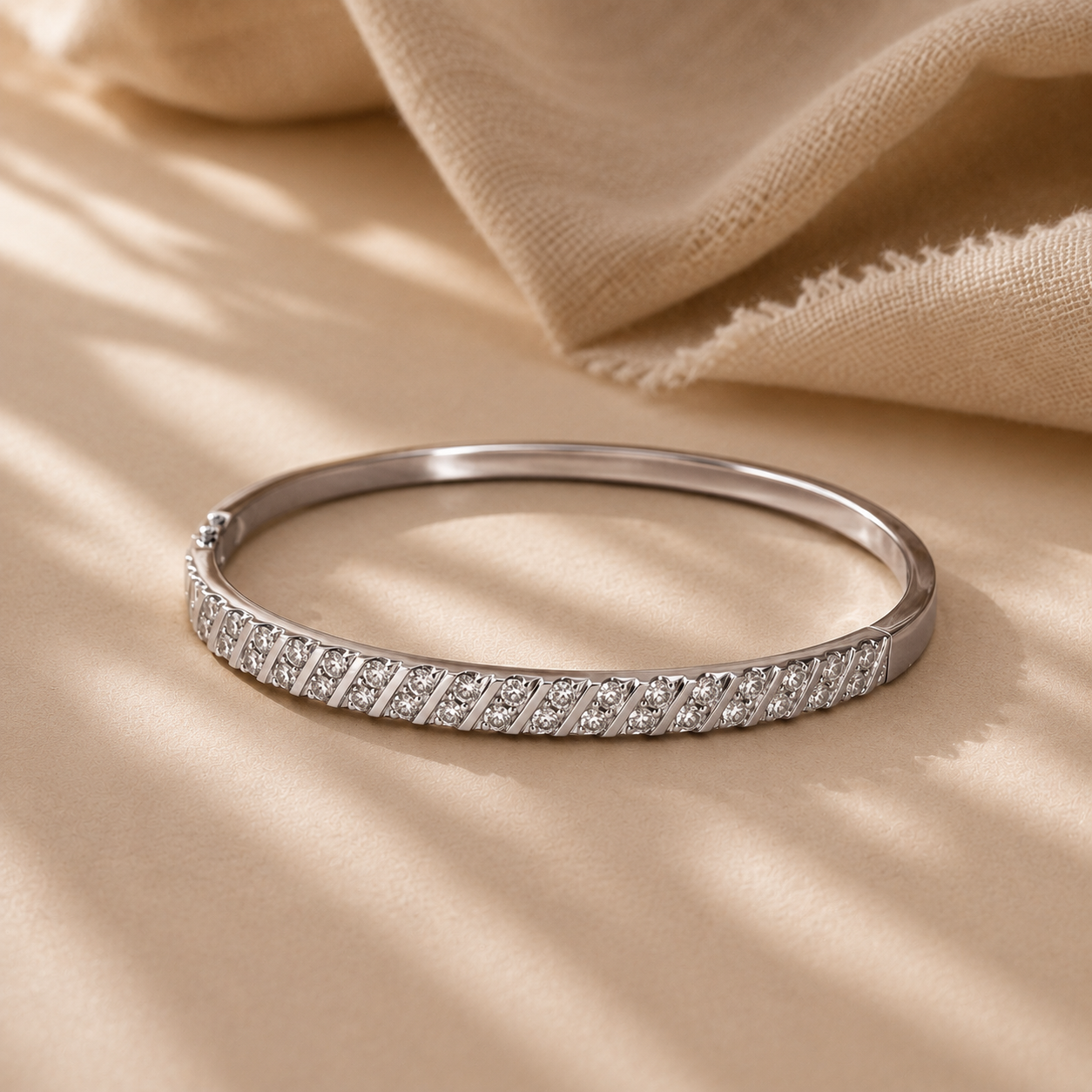 Crystal Crown Bangle