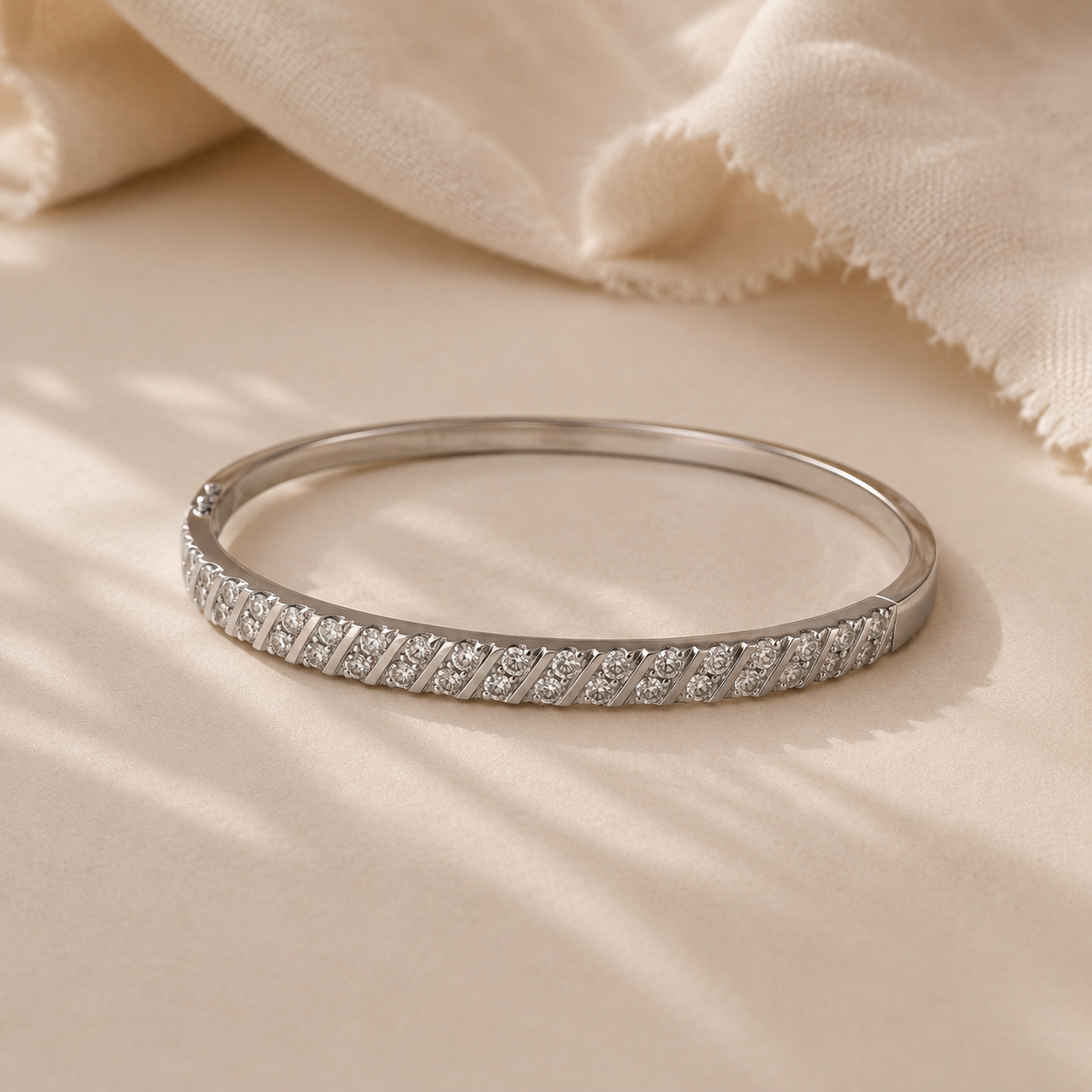 Crystal Crown Bangle