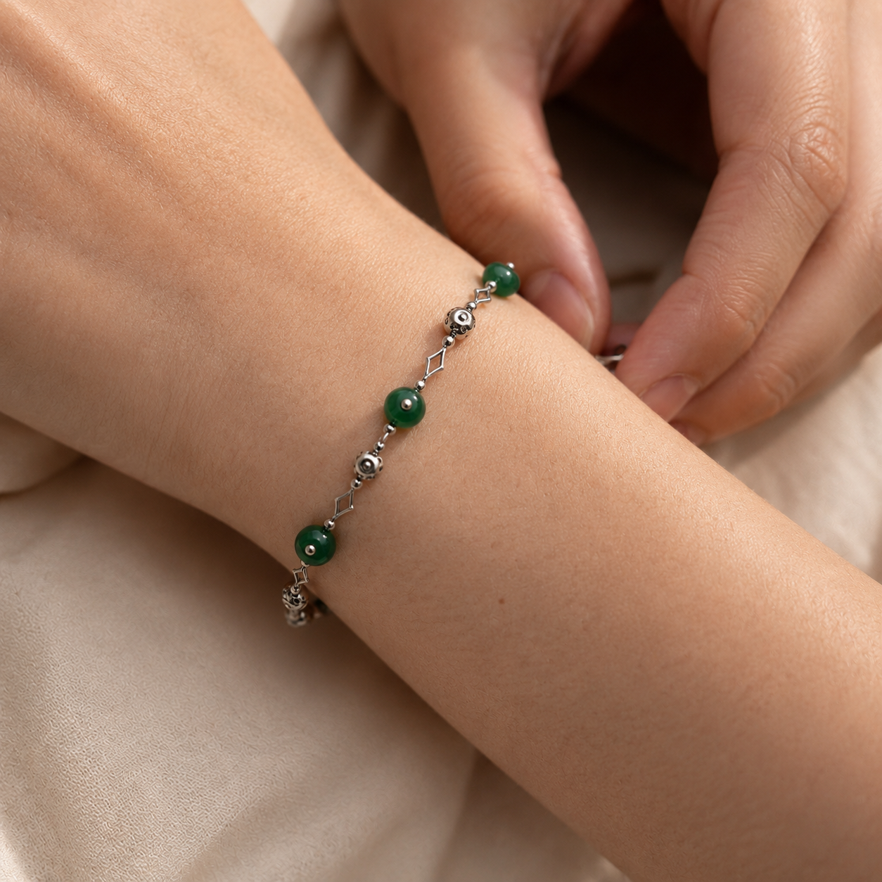 Jade Line Bracelet