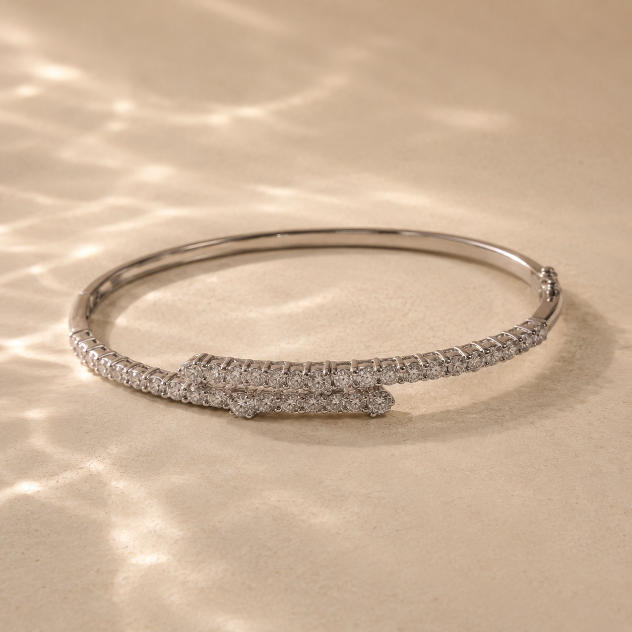 White Diamond Bangle