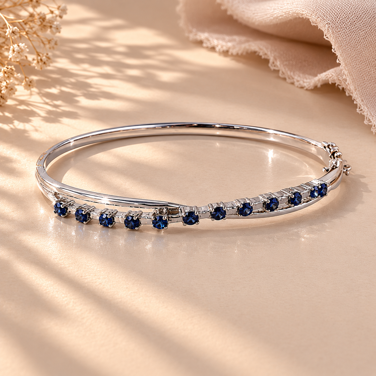 Sapphire Arc Bangle