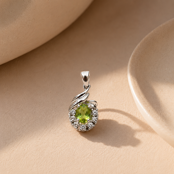 Peridot Oval Charm