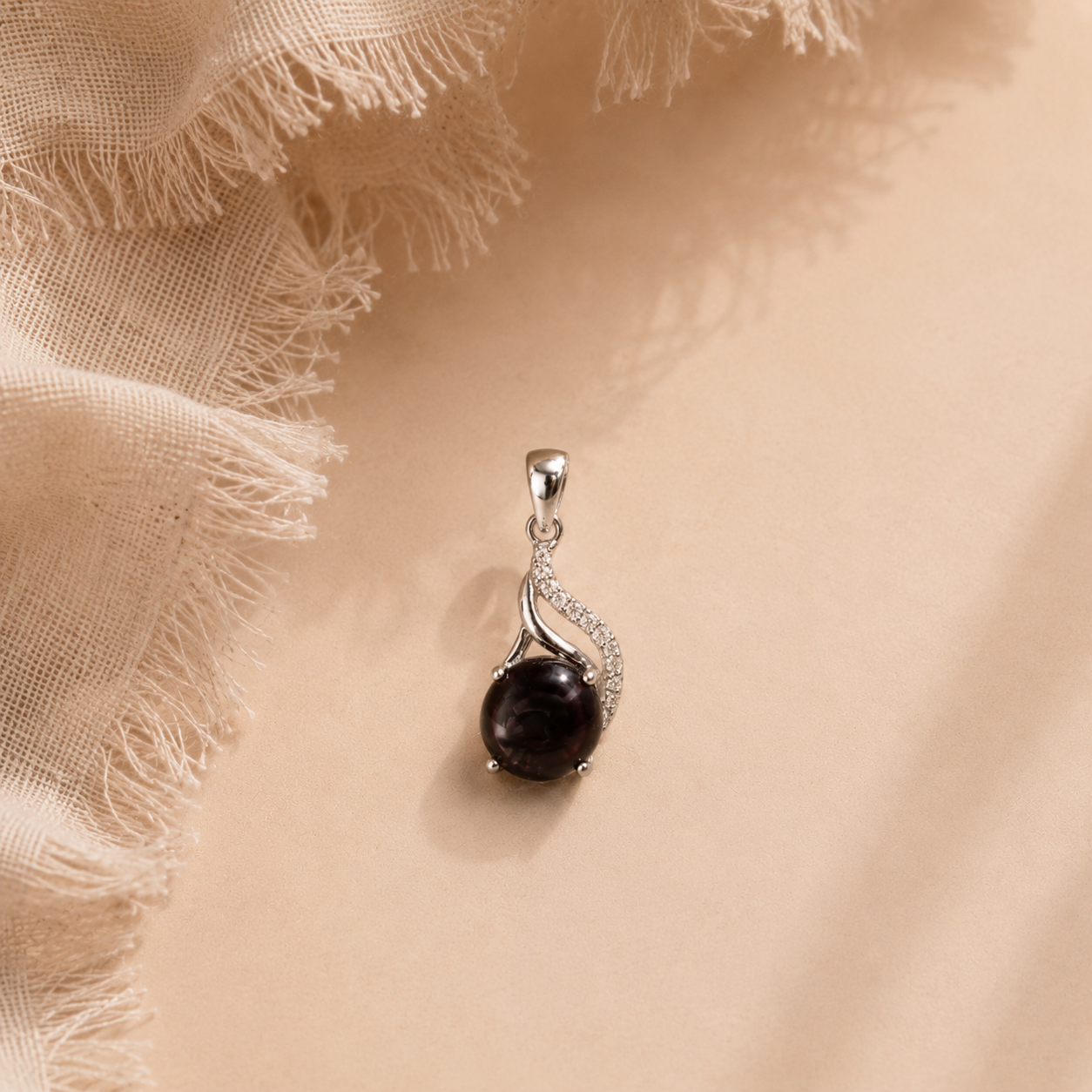 Pink Tourmaline Cluster Charm