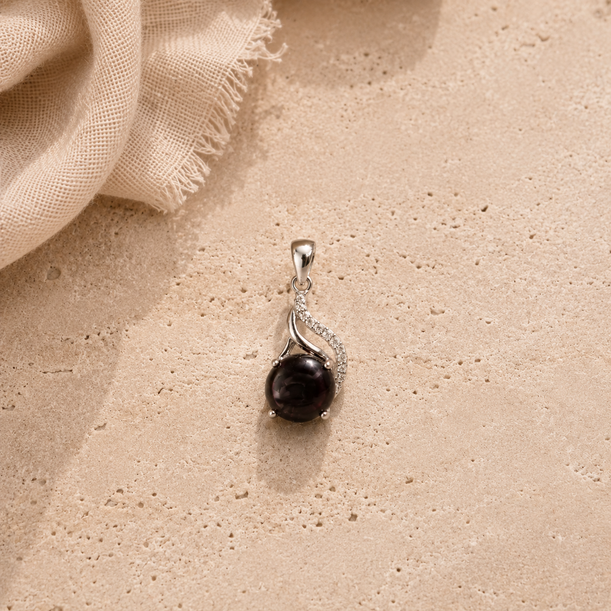 Pink Tourmaline Cluster Charm