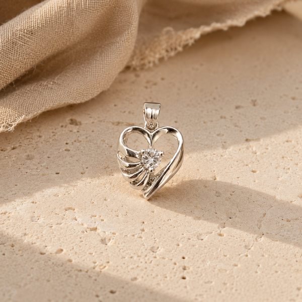 White CZ Drop Charm
