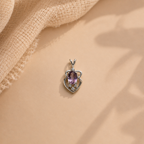 Amethyst Halo Charm