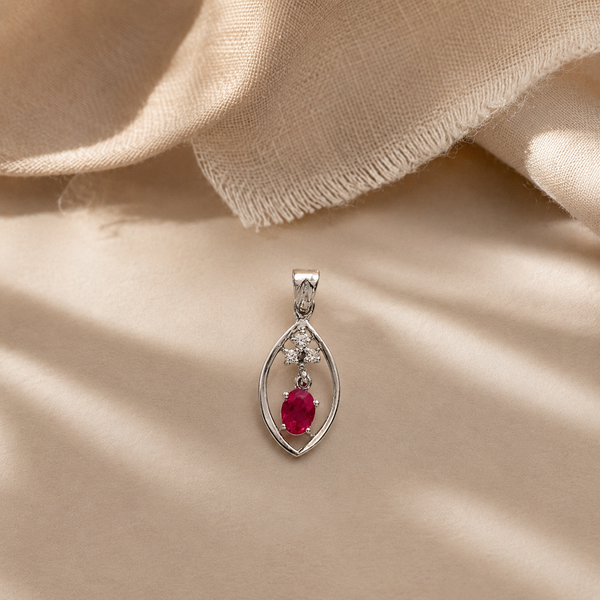 Pink Oval Charm