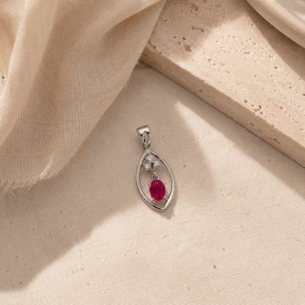 Pink Oval Charm