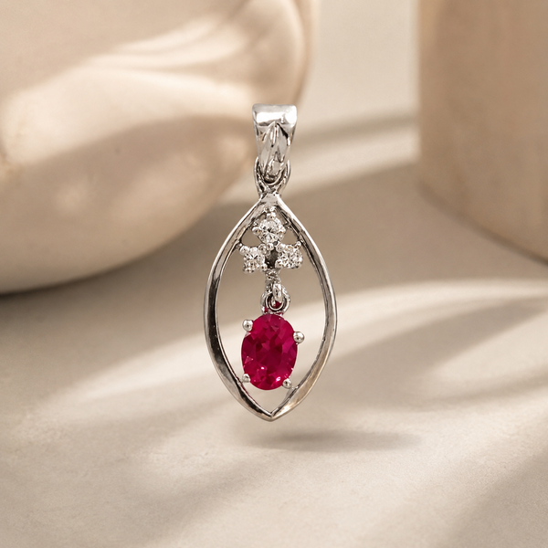 Pink Oval Charm