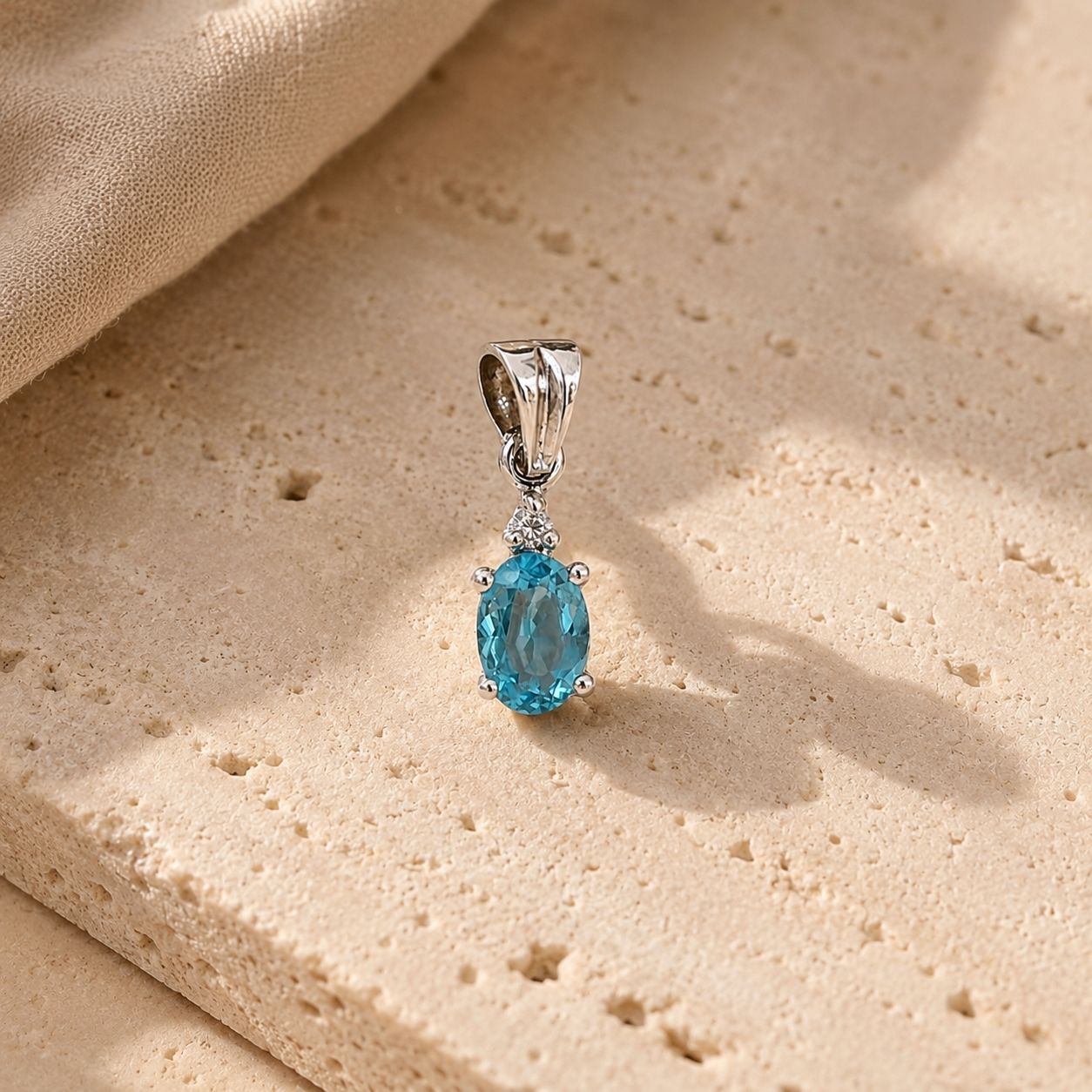 Blue Topaz Charm