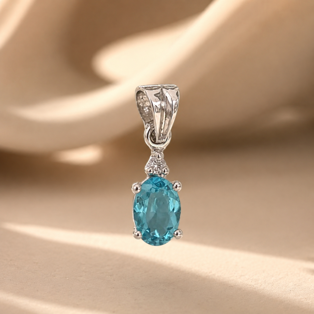 Blue Topaz Charm