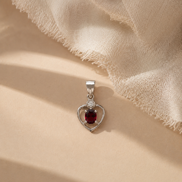 Garnet Drop Charm
