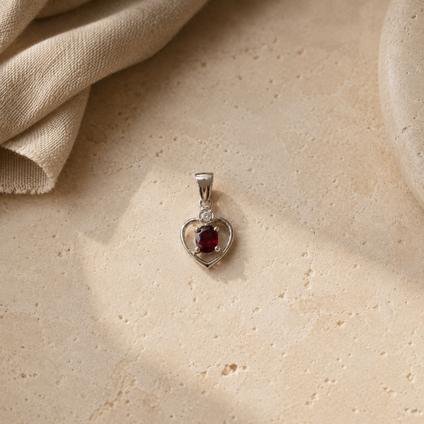 Garnet Drop Charm