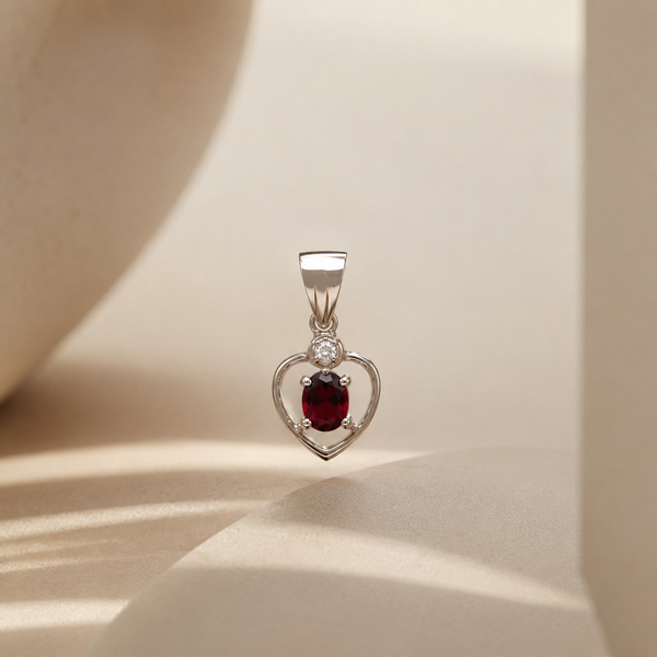 Garnet Drop Charm