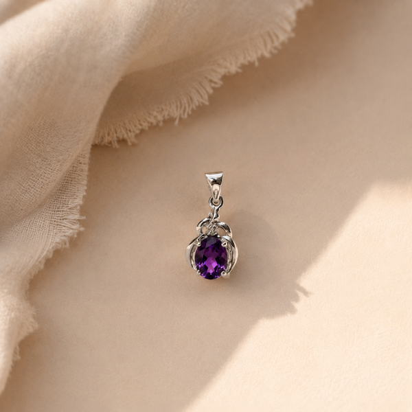 Amethyst Bloom Charm
