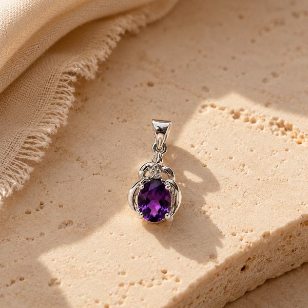 Amethyst Bloom Charm