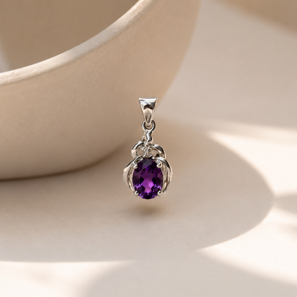 Amethyst Bloom Charm