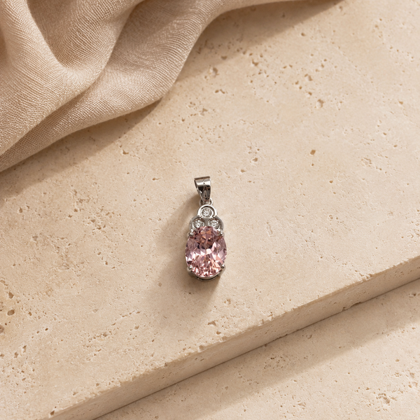 Rose Quartz Oval Charm