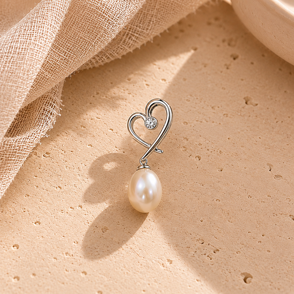 Pearl Oval Charm