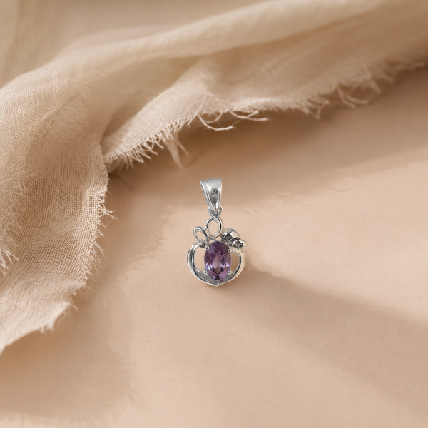 Amethyst Solitaire Charm